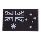 Valhalla Reflective Australia Flag Patch Black