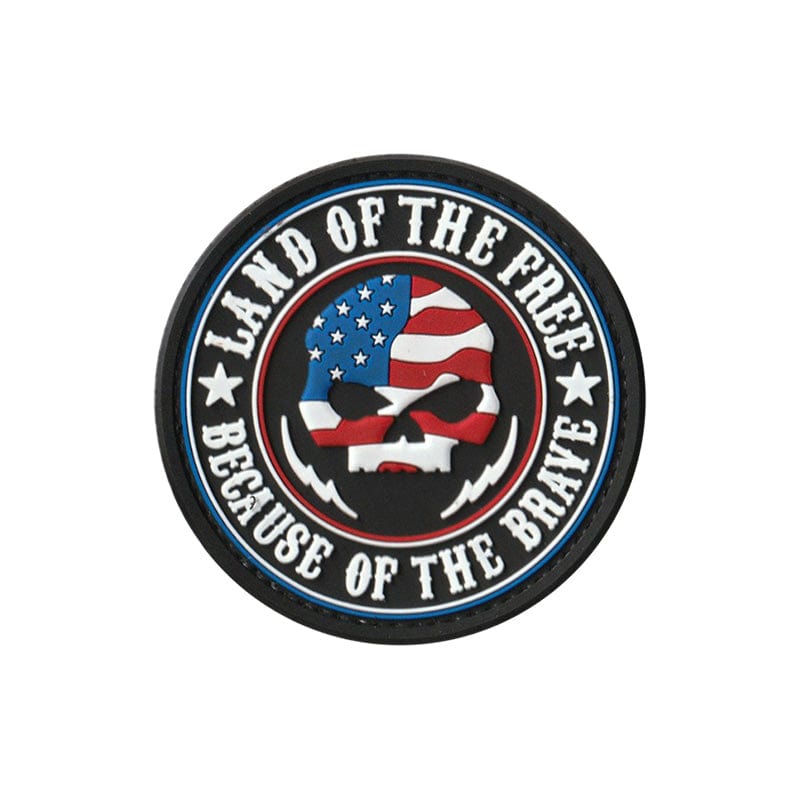Valhalla Land of the Free, Because of the Brave PVC Patch