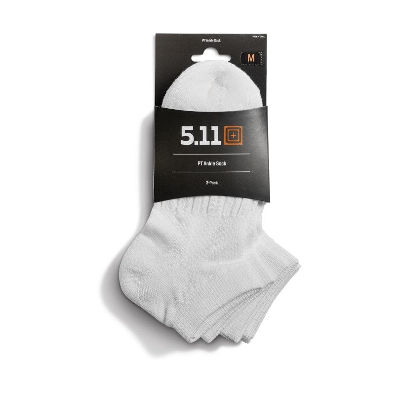 5.11 PT Ankle Socks β 3 Pack - White 1