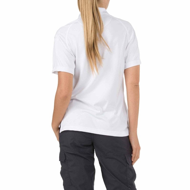 5.11 Women's Performance Short Sleeve Polo White Back
