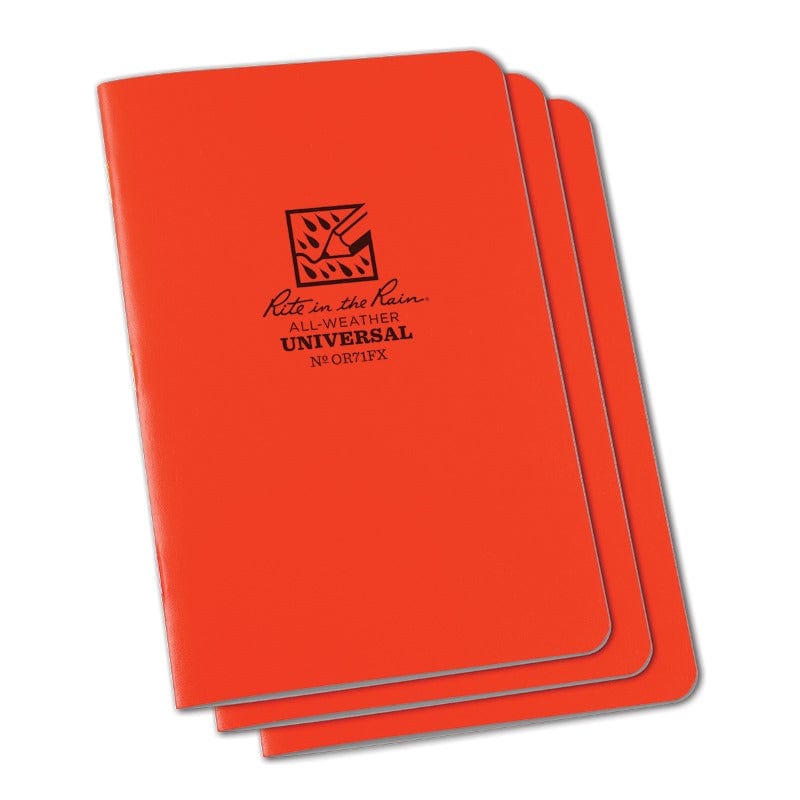 RITR Stapled 4.625 x 7 Field Flex Notebook - 3 Pack