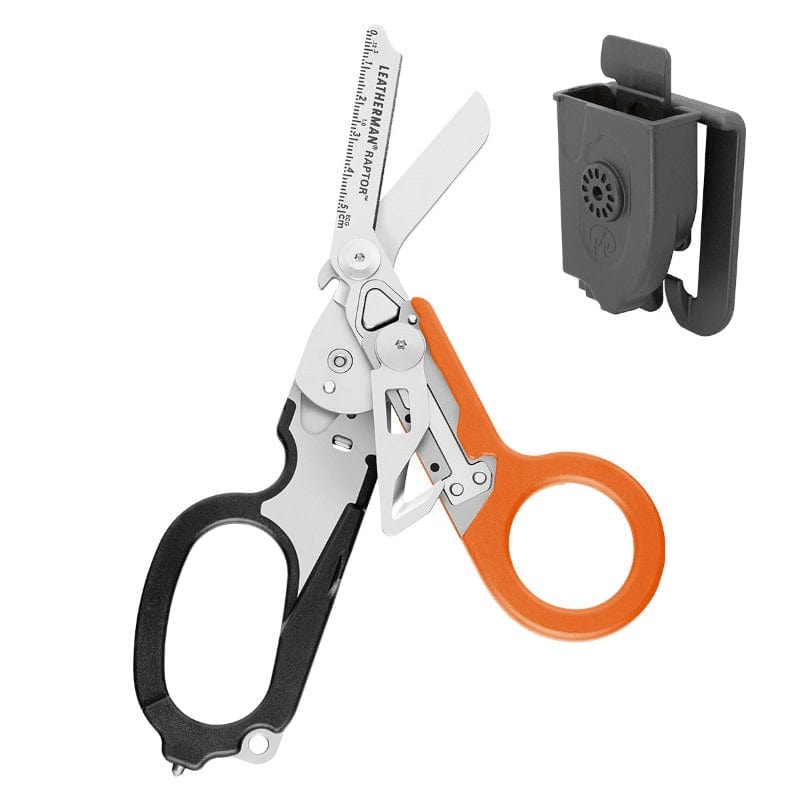 Leatherman Raptor Rescue with Molle Holster Orange