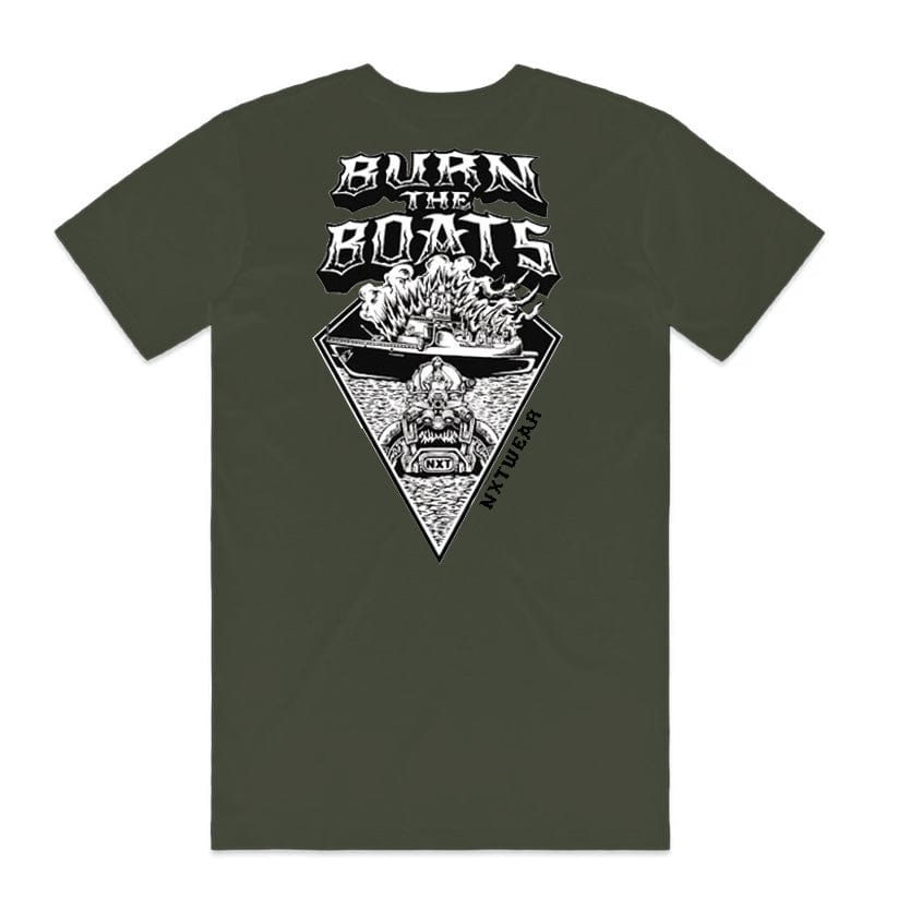 NXT Burn The Boats Limited Edition Tee Cypress Back
