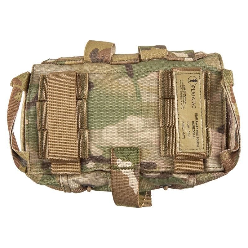 Platatac Tear Away Med Pouch (TAMPH) Horizontal - Multicam Back