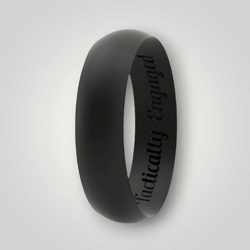 Tactically Engaged Thin Classic Silicone Ring 1