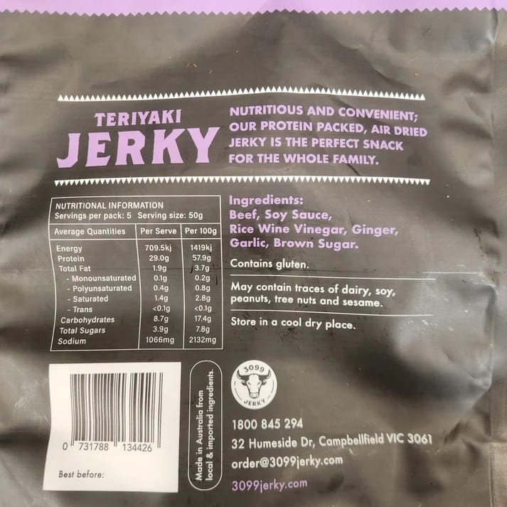 3099 Teriyaki Beef Jerky