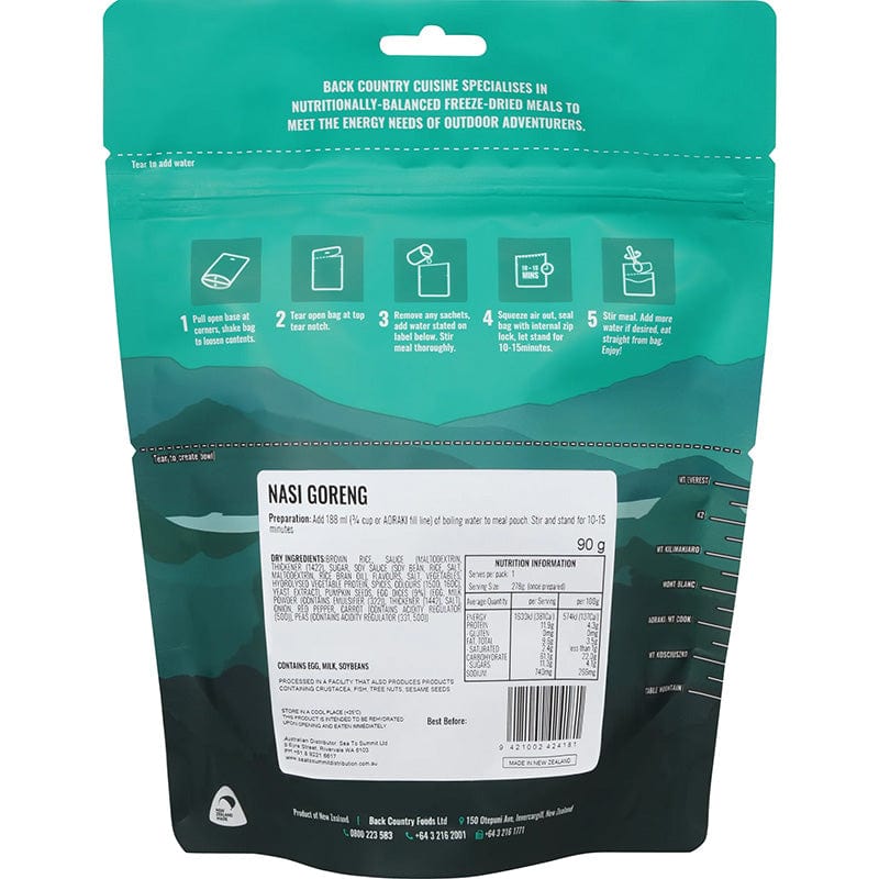 Back Country Cuisine Nasi Goreng