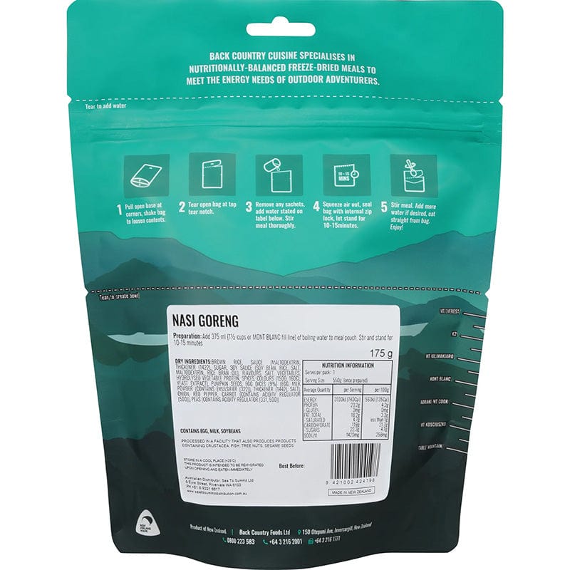 Back Country Cuisine Nasi Goreng