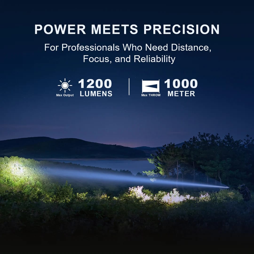 Powertac Huntsman XLT - 1,250 Lumen Long Throw Spot Light