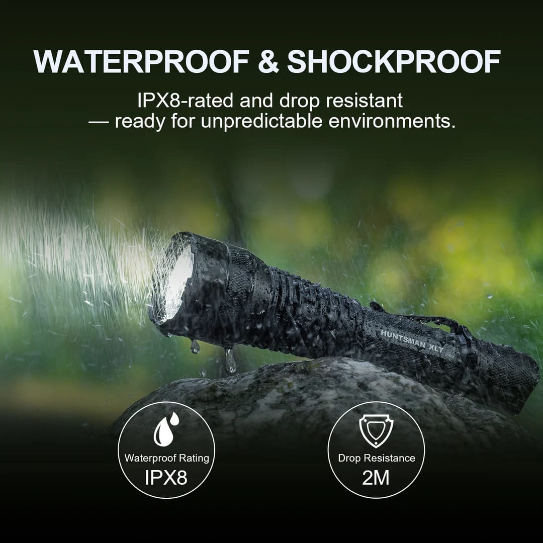 Powertac Huntsman XLT - 1,250 Lumen Long Throw Spot Light
