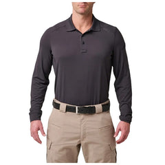5.11 Helios Long Sleeve Polo Charcoal 1