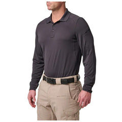 5.11 Helios Long Sleeve Polo Charcoal 2