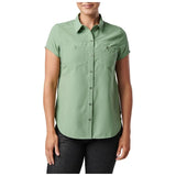 5.11 Women's Marksman Short Sleeve Shirt Desert Sage 1