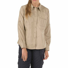 5.11 Women's Taclite Pro Long Sleeve Shirt TDU Khaki 2