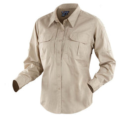5.11 Women's Taclite Pro Long Sleeve Shirt TDU Khaki 1