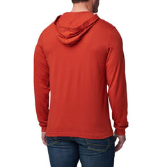 5.11 Hooded L/S Tee Red Ochre Back