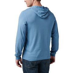 5.11 Hooded L/S Tee Mineral Blue Back