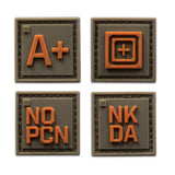 5.11 Blood Type Patch Kit A Positive