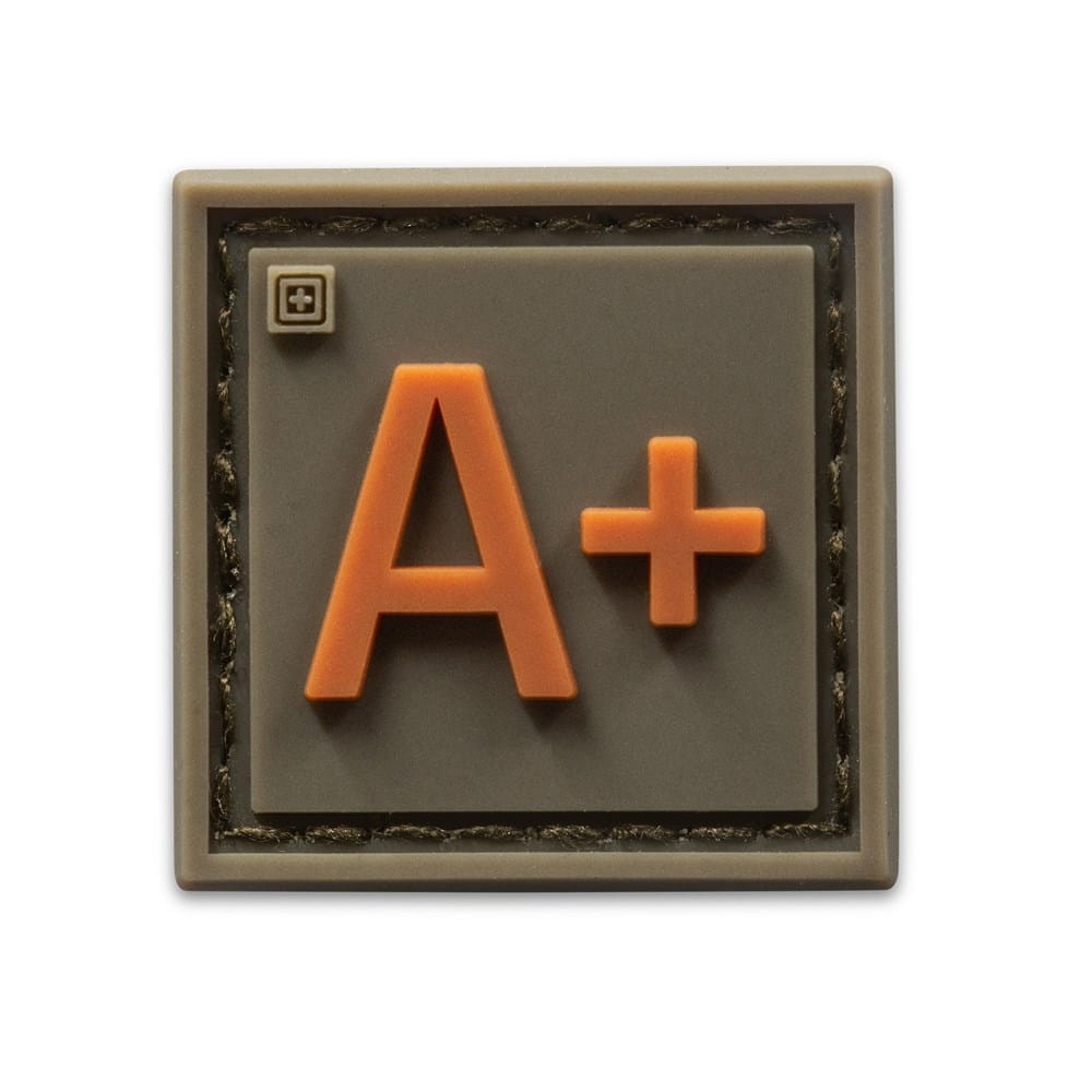 5.11 Blood Type Patch Kit A Positive
