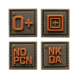 5.11 Blood Type Patch Kit O Positive
