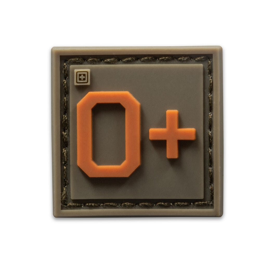 5.11 Blood Type Patch Kit O Positive
