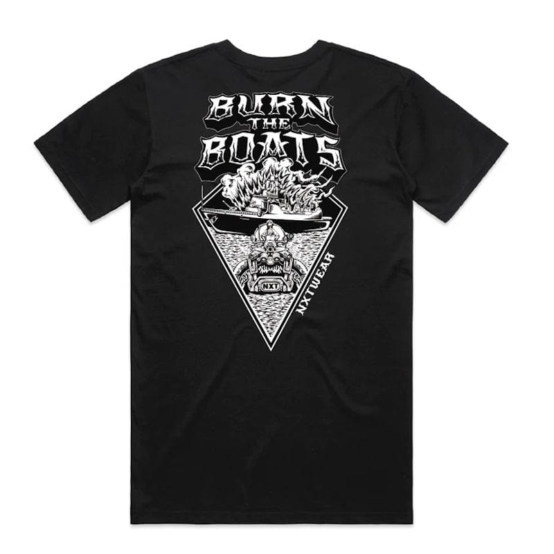 NXT Burn The Boats Limited Edition Tee Black Back