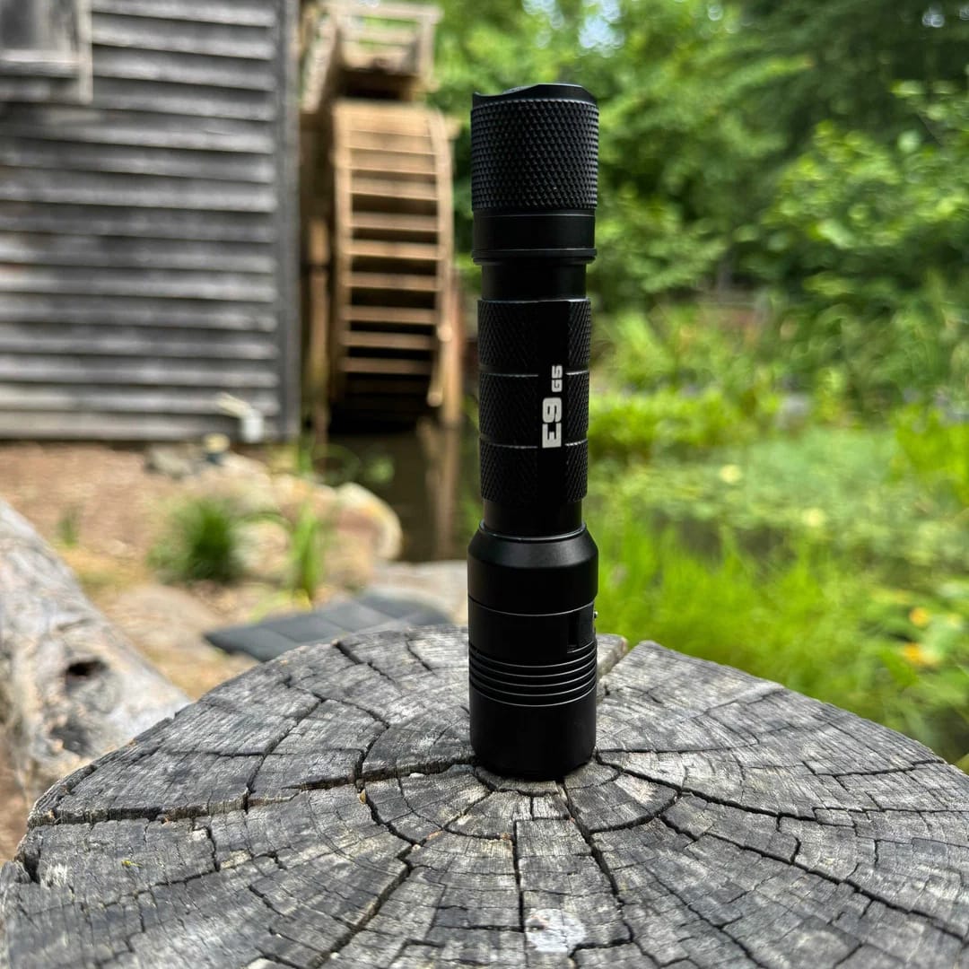 Powertac E9 GEN5 Long Throw - 3,000 Lumen 388 Meter Tactical EDC Flashlight