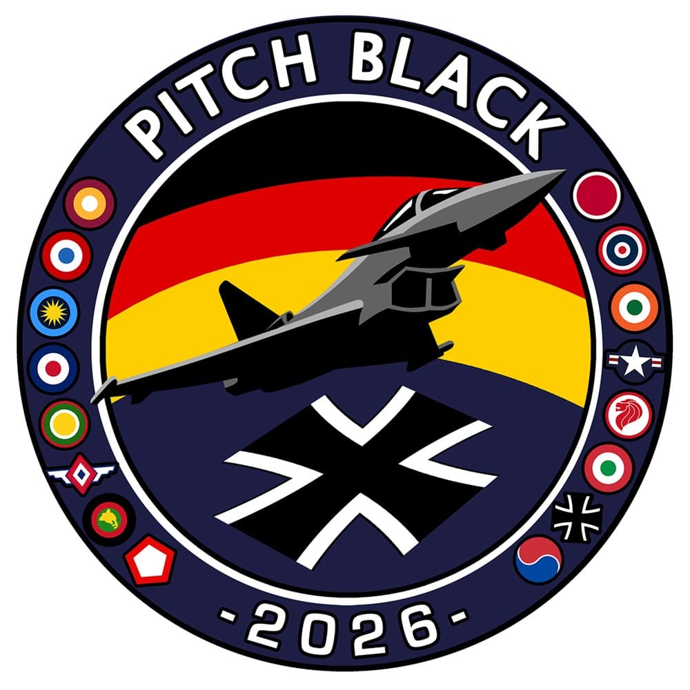 Mach 5 Pitch Black 2026 German Air Force Eurofighter Typhoon Sticker