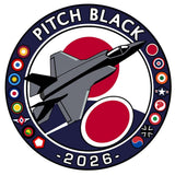 Mach 5 Pitch Black 2026 Japan Air Self-Defense Force F-35 Lightning Sticker