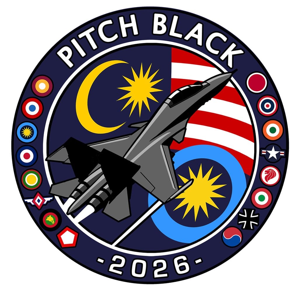 Mach 5 Pitch Black 2026 Royal Malaysian Air Force SU-30MKM Flanker Sticker