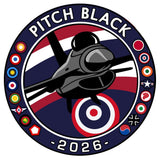 Mach 5 Pitch Black 2026 Royal Thai Air Force F-16 FIghting Falcon Sticker