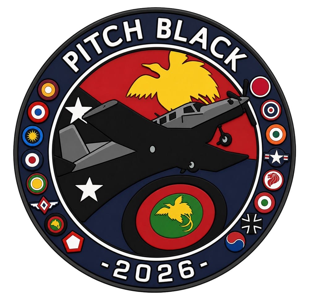 Mach 5 Pitch Black 2026 Papua New Guinea Defence Force PAC-750 Patch