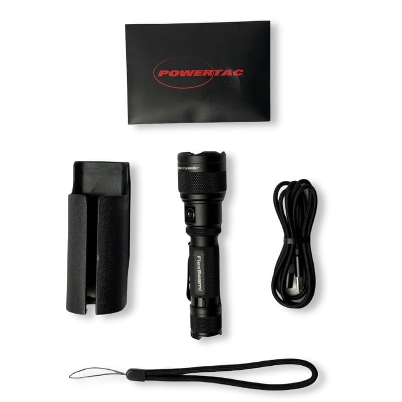 Powertac FlexBeam Gen2 - 2000 Lumens Flashlight