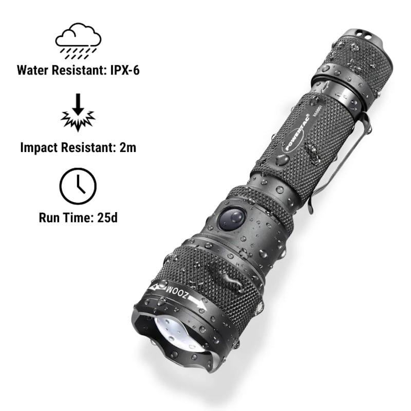 Powertac FlexBeam Gen2 - 2000 Lumens Flashlight