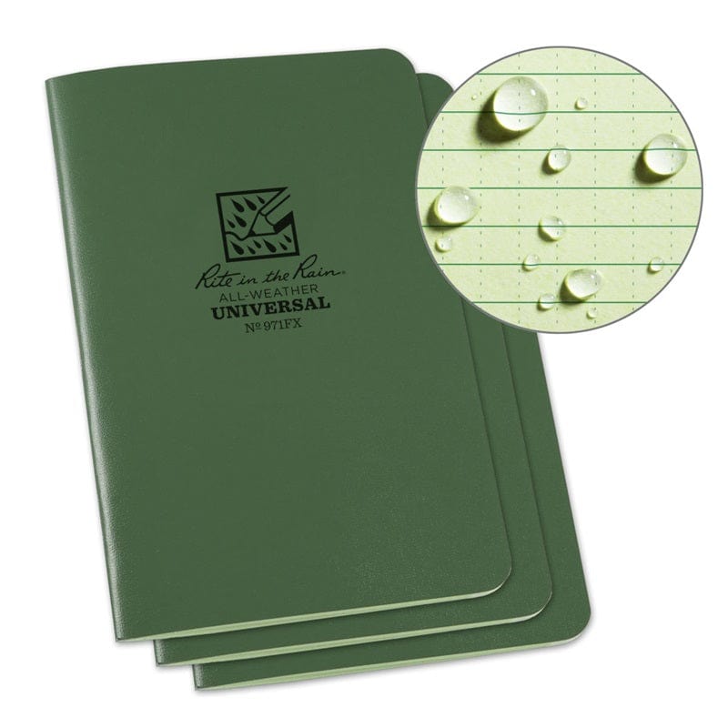 RITR Stapled 4.625 x 7 Field Flex Notebook - 3 Pack