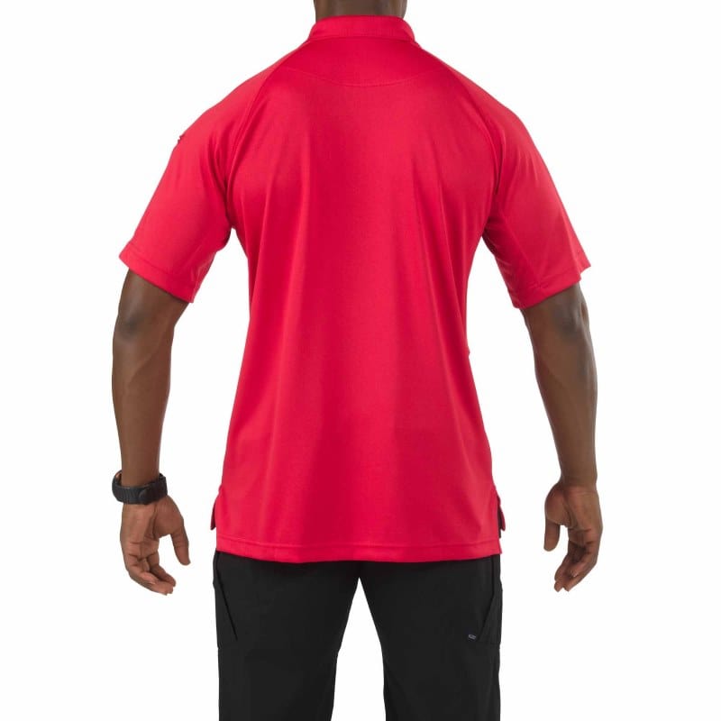 5.11 Performance Short Sleeve Polo Range Red Back