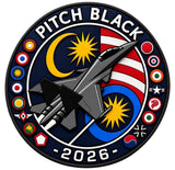 Mach 5 Pitch Black 2026 Royal Malaysian Air Force SU-30MKM Flanker Patch