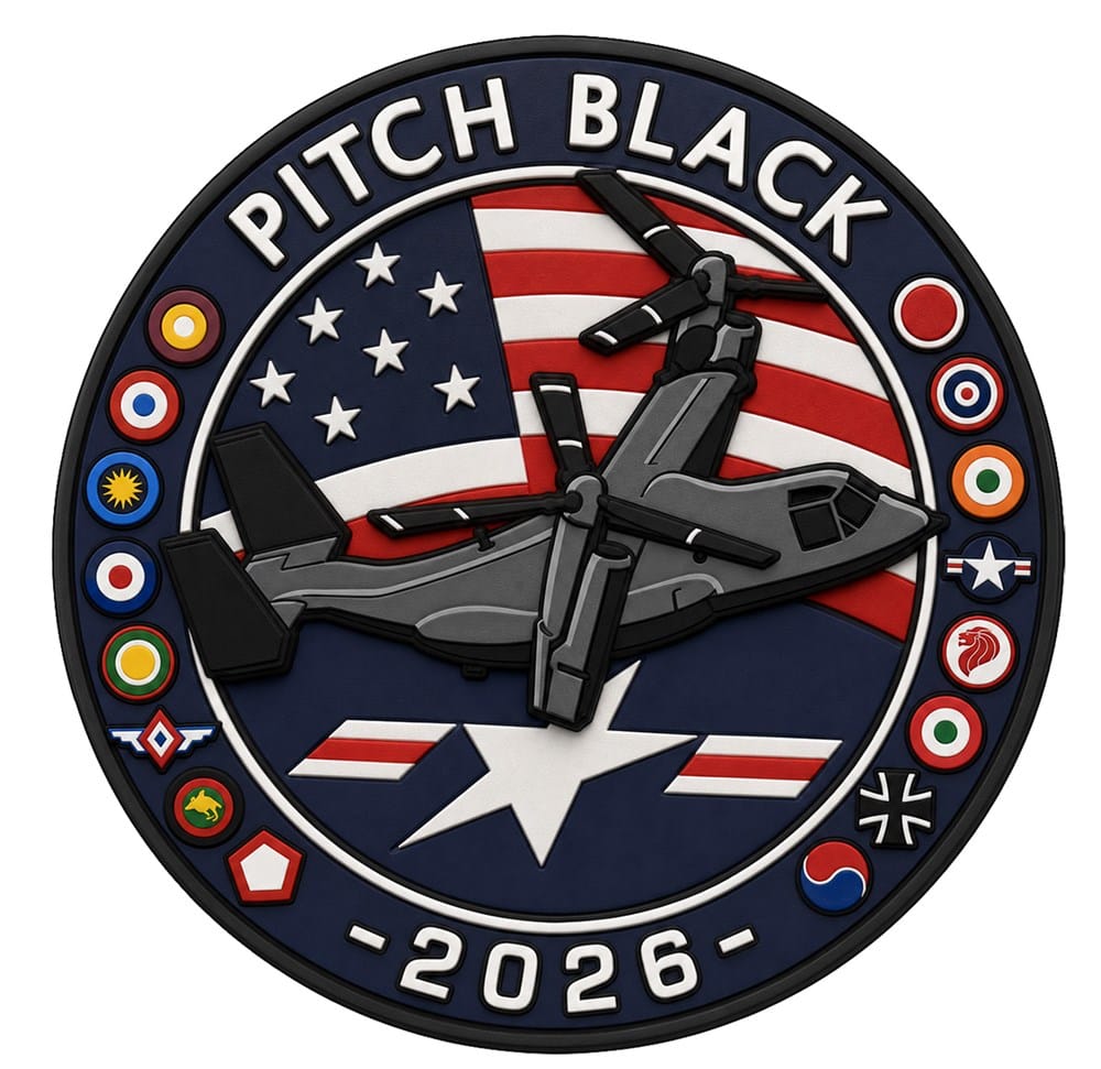 実物　PITCH BLACK 2022 参加部隊ワッペン Pitch Black 2026 Patches