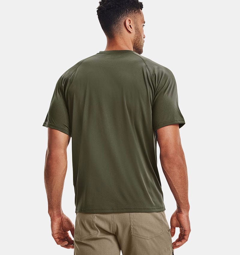 Under Armour Tactical Tech Short Sleeve T-Shirt Marine OD Green Back