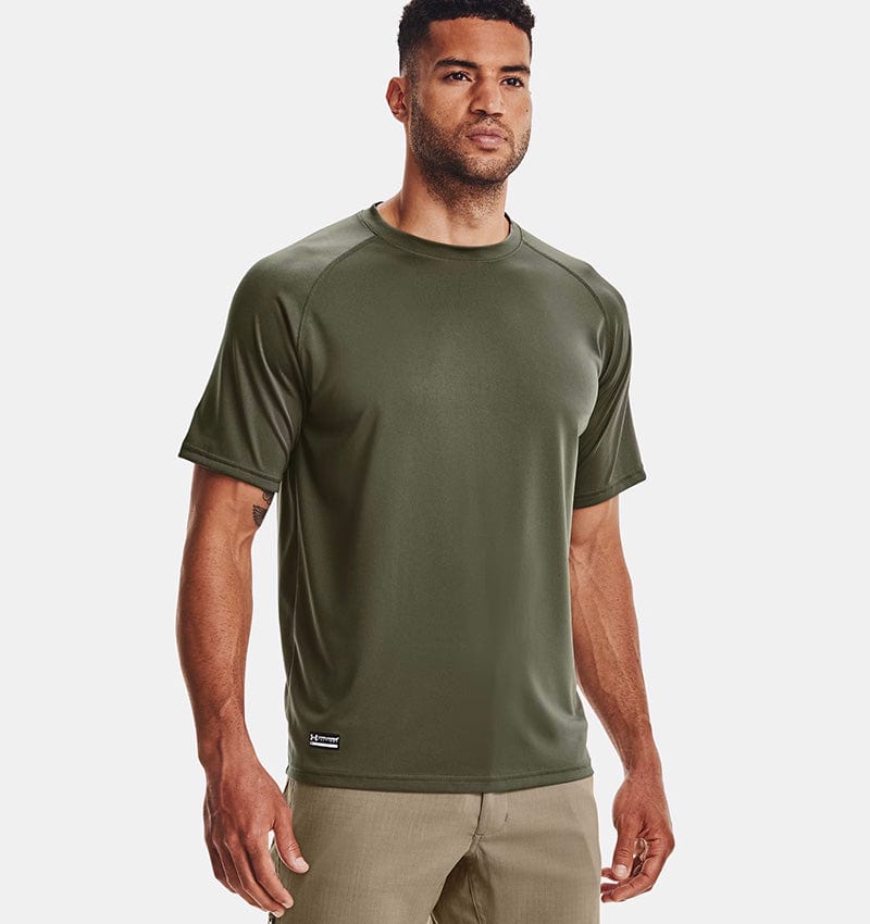 Under Armour Tactical Tech Short Sleeve T-Shirt Marine OD Green Front
