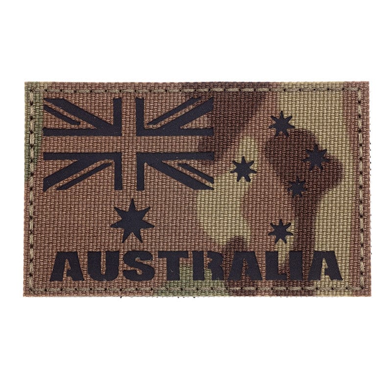 Valhalla Reflective Australia Flag W/Text Patch