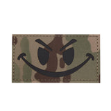 Valhalla Reflective Evil Smiley Fabric Patch Multicam
