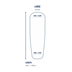 Sea to Summit Ether Light XT Extreme Insulated Air Sleeping Mat - Large - Dimensions