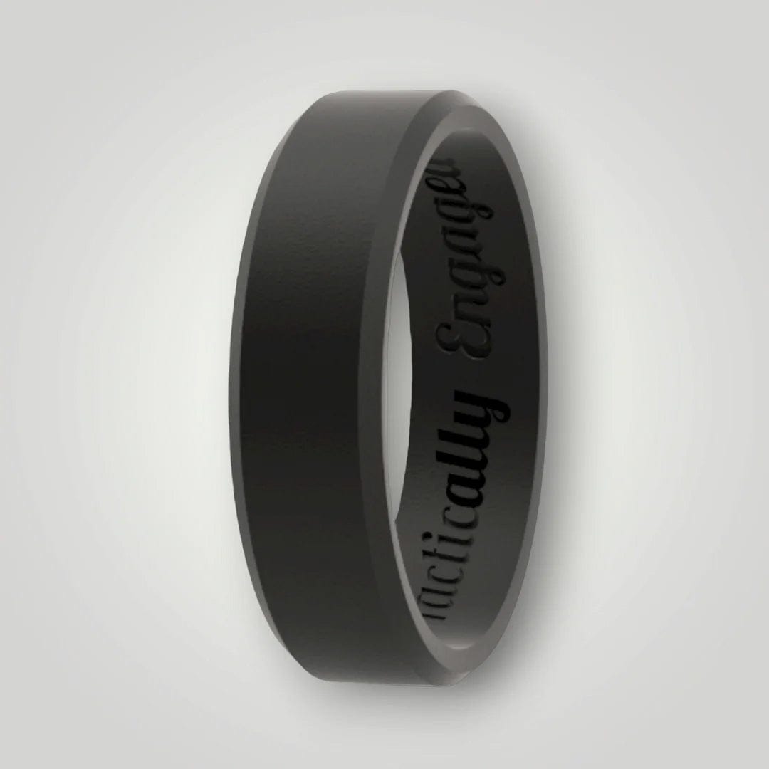 Tactically Engaged Wide Beveled - Silicone Ring 1
