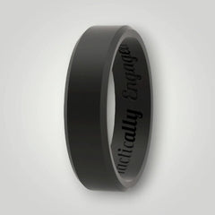 Tactically Engaged Wide Beveled - Silicone Ring 1
