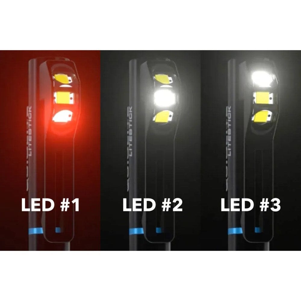 QuiqLite LiteStick Tactical LED Clip-On Light - Red/White