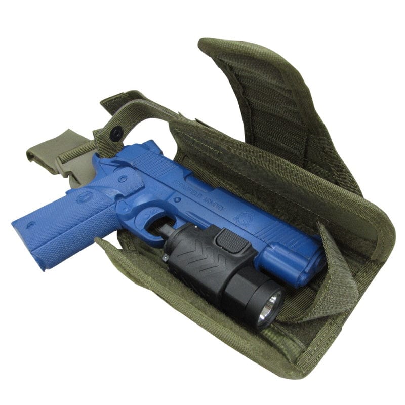 Condor Tornado Leg Holster Olive Drab Open