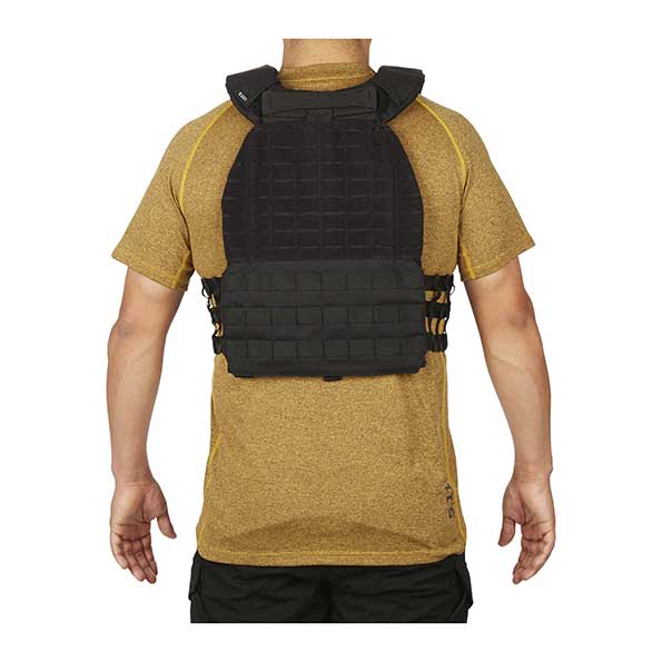 5.11 TacTec Plate Carrier - Black - Back View
