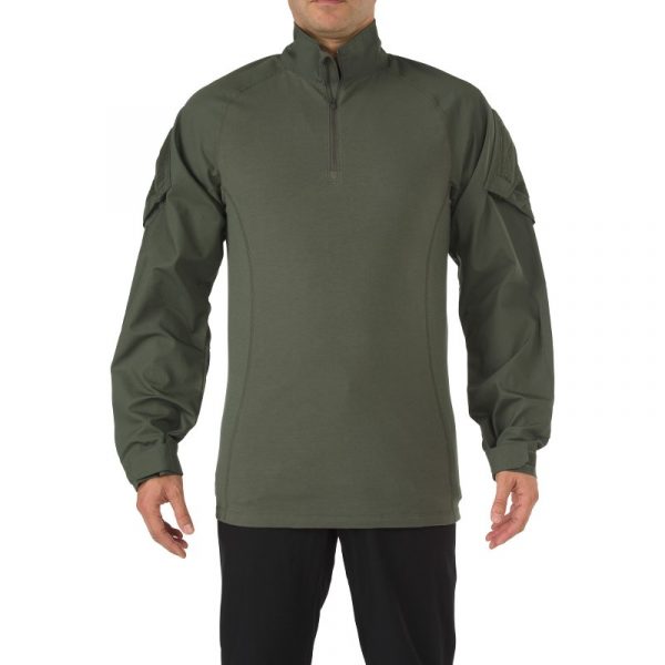 5.11 Rapid Assault Shirt - TDU Green - Front View