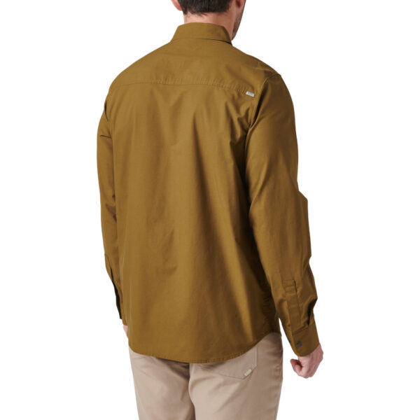 5.11 Igor Solid Long Sleeve Shirt - Field Green - Back